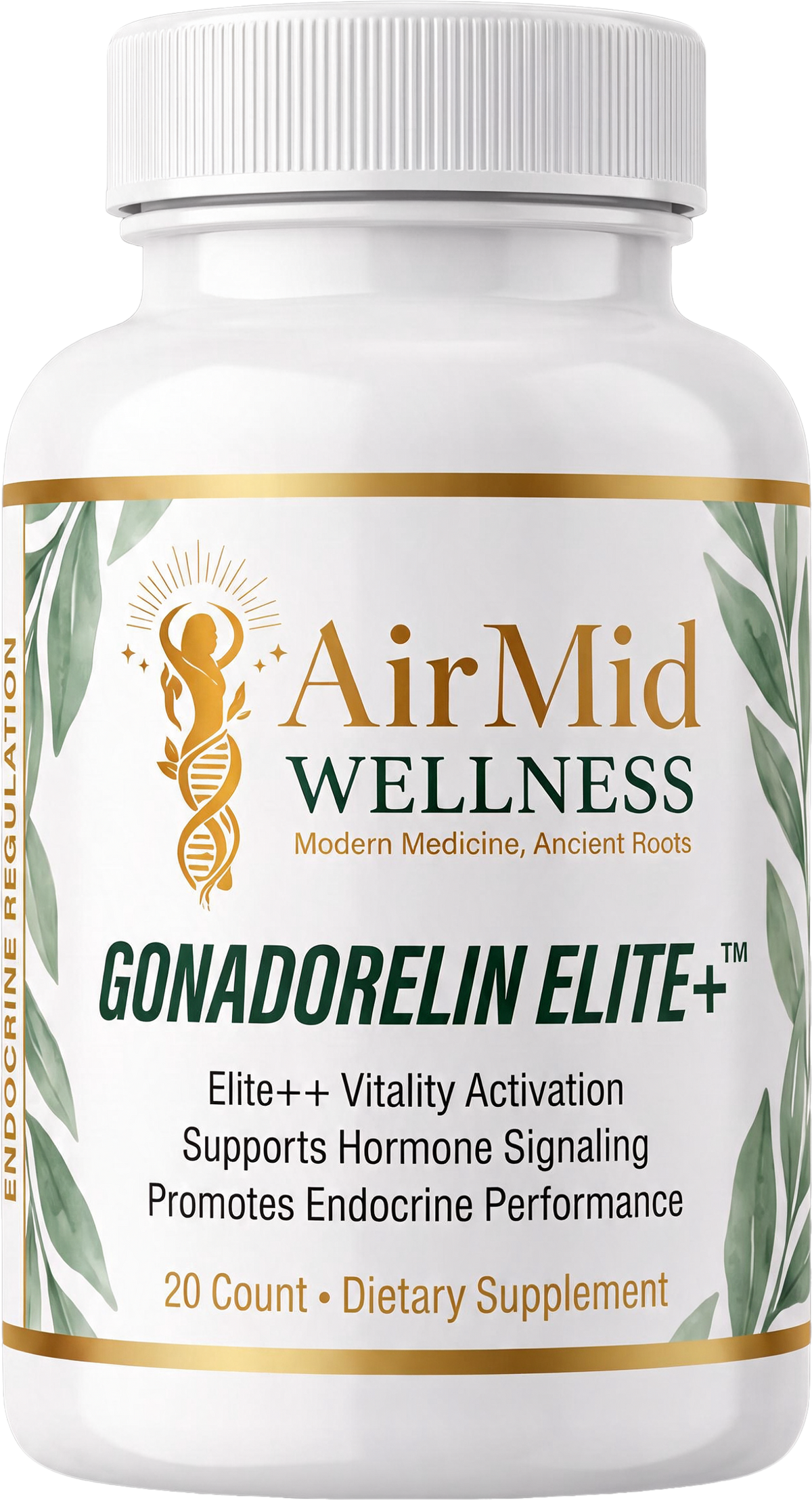 AirMid Wellness Gonadorelin Elite+ 20 count supplement bottle