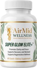 AirMid Wellness Super Glow Elite+ 60 count supplement bottle